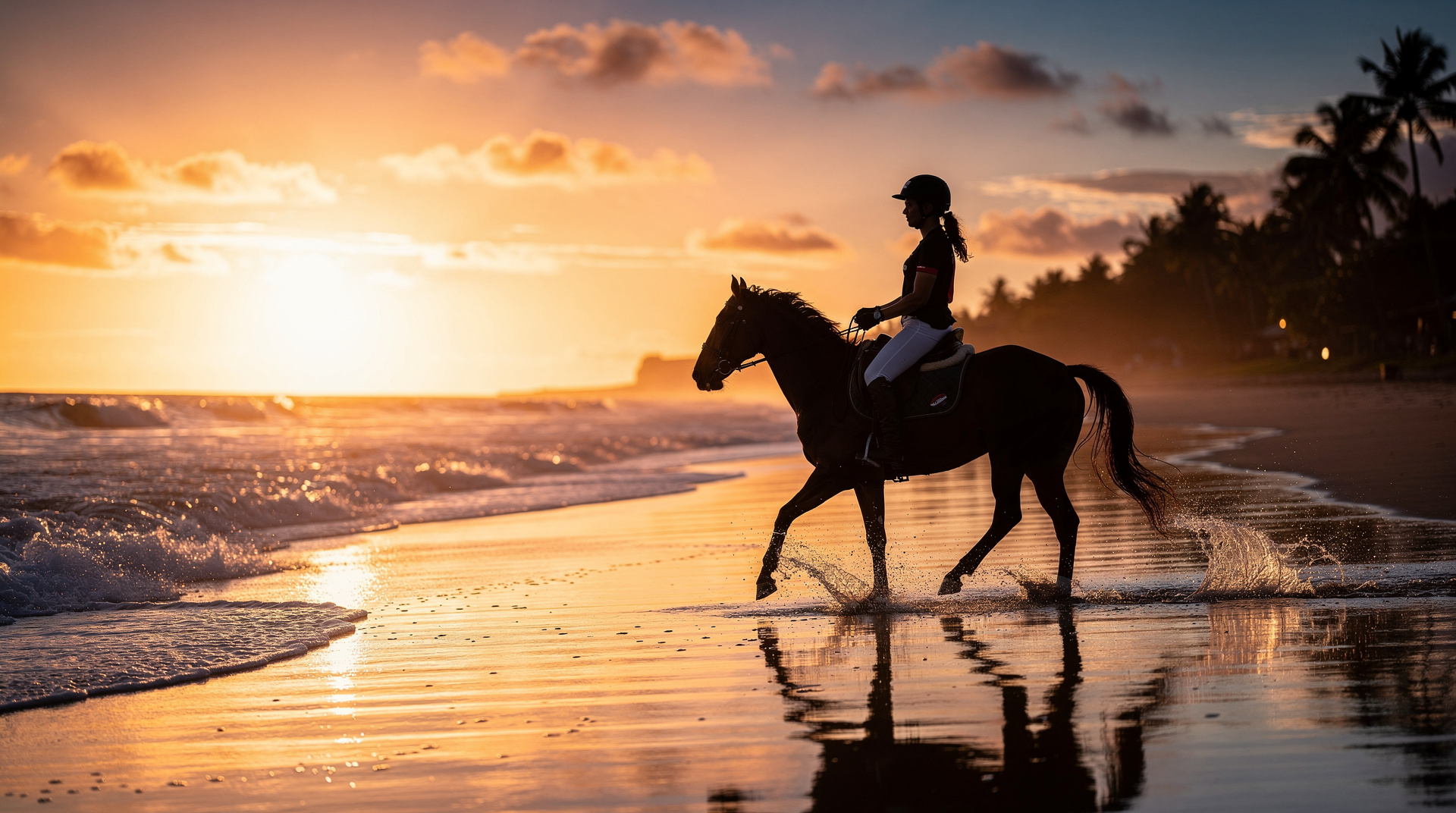 équitation à l'île Maurice : randonnées à cheval sur la plage et en nature