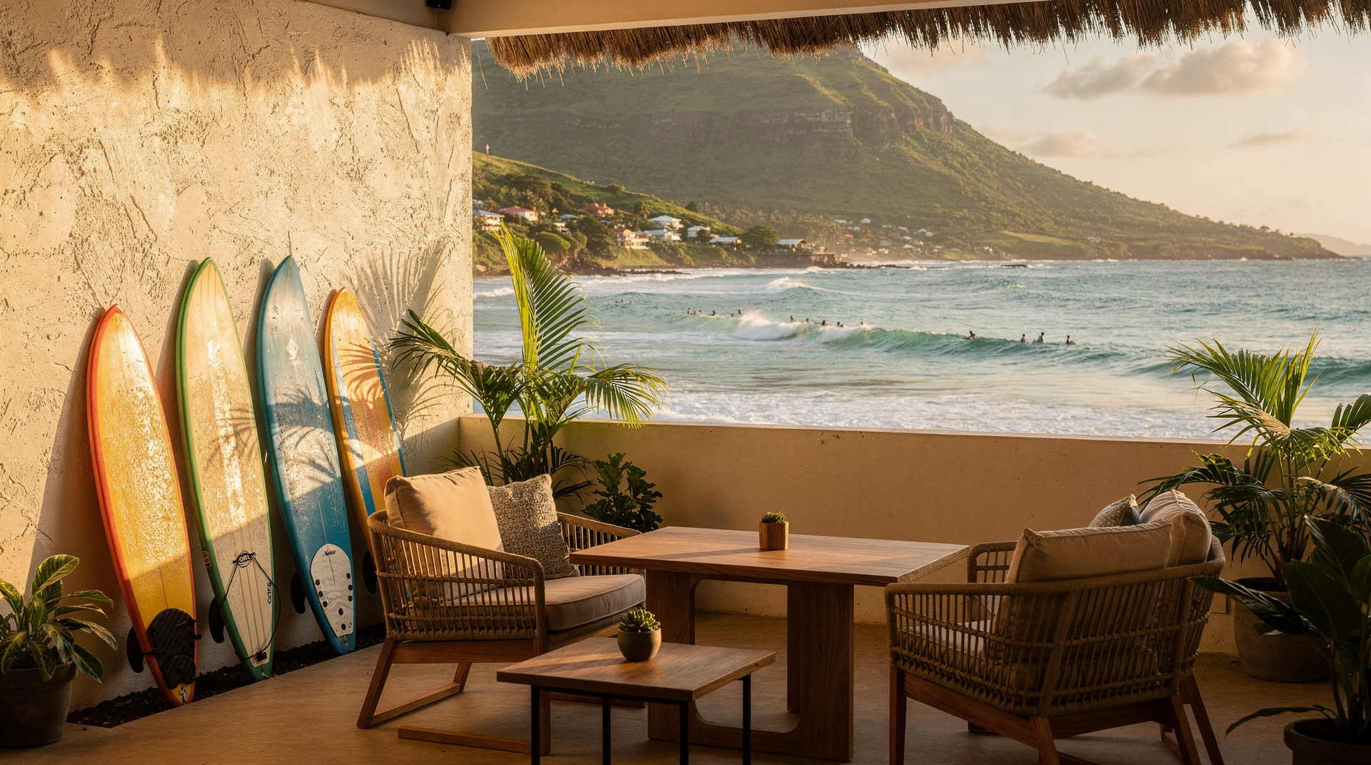 Où dormir à Tamarin : guide hébergement surf et ambiance locale